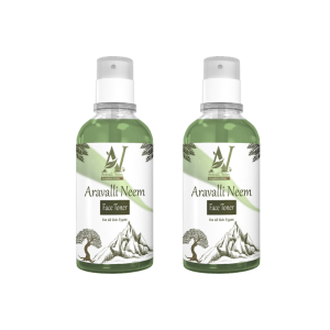 Aravalli Neem Face Toner For  Protection From Sun Damage & Tanning, For Men & Women, For All Skin Types (100ML) Pack of 2