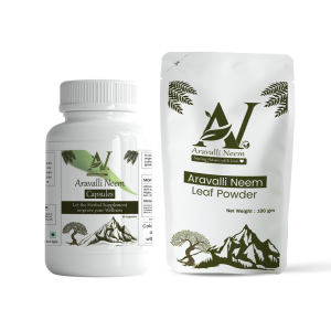 Aravalli Neem Combo Pack Of Neem Powder 100gram & Neem Capsule (60 caps)