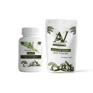 Aravalli Neem Combo pack Of Neem Powder 50gram & Neem Capsule (30 caps.)